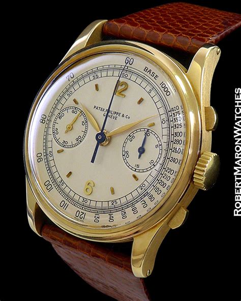 patek philippe vintage pilot watch|Patek Philippe chronograph.